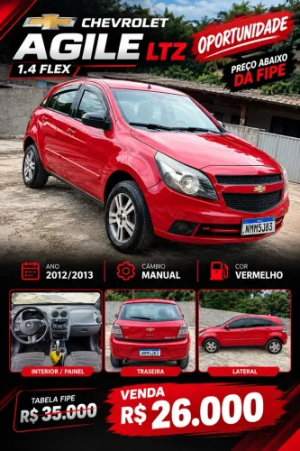Chevrolet Agile LTZ 1.4 MPFI 8V Flexpower 5P 2013