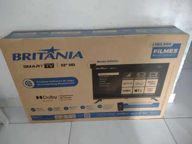 Tv Britânia 32 polegadas nova