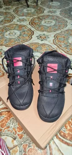 Bota Coturno Adventure Feminino Tênis Cano Curto Preto Rosa do 33 ao 40