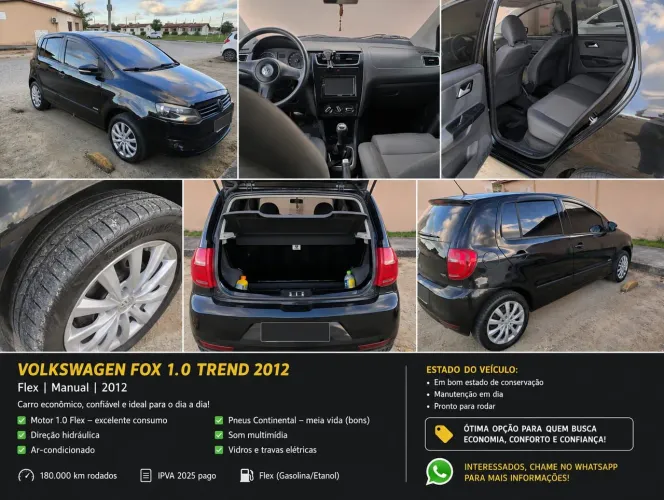 Volkswagen Fox 1.0 MI Total Flex 8V 5P 2012