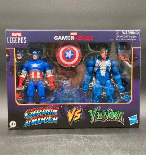 Marvel legends GameVerse Capitão América e Venom
