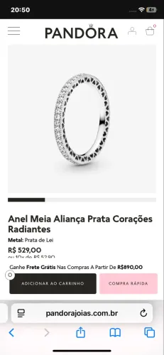 Anéis novos tamanho 16 