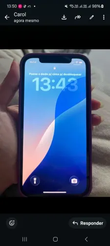 CELULAR IPHONE 12 64GB FUNCIONANDO CERTINHO APENAS PEQUENAS MARCAS DE USO NA TRASEIRA