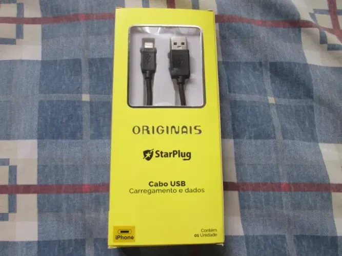Cabo Usb Carregamento e Dados - Entrada Iphone - Novo na Caixa