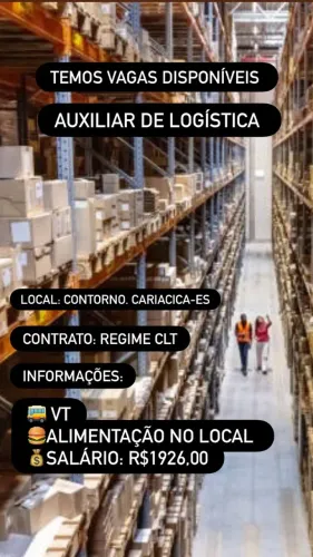 Auxiliar de Logística - Centro de Distribuição Espirito Santo