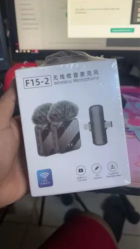 Microfone lapela duplo sem foi