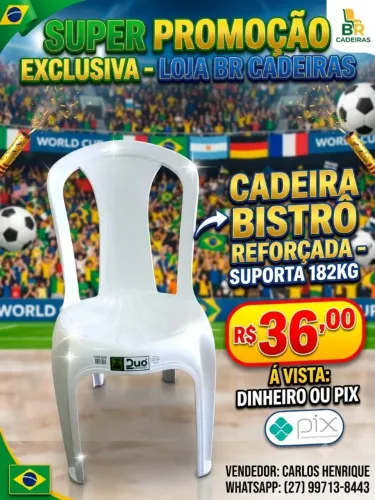 Cadeira Plastico 182kg 