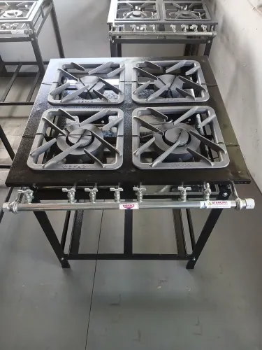 Fogão Industrial 4 Bocas Cefaz 30x30 2 Duplo 2 Simples