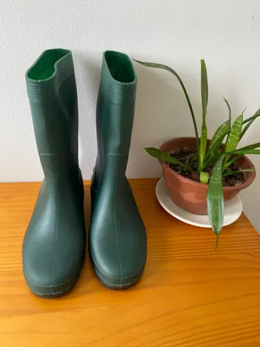 Bota de PVC Galocha Impermeável Cano Médio Calfor CA 37765 TAM 35/36
