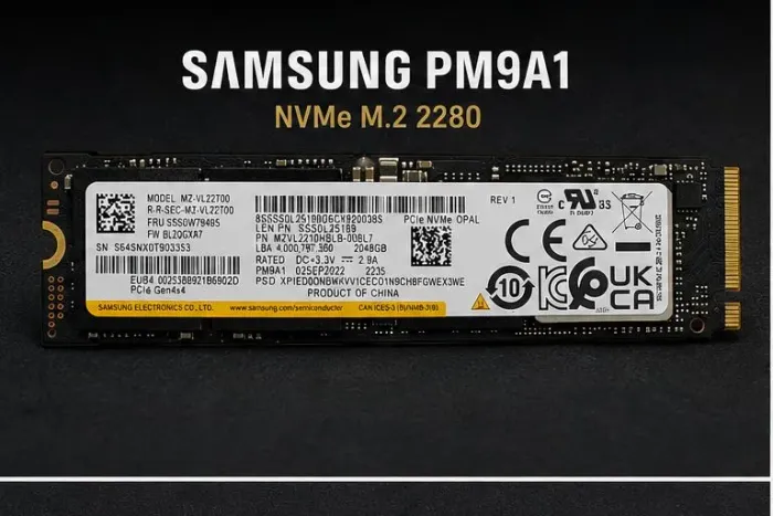 SSD Samsung PM9A1 2TB NVMe M.2 PCIe 4.0 7000MB/s