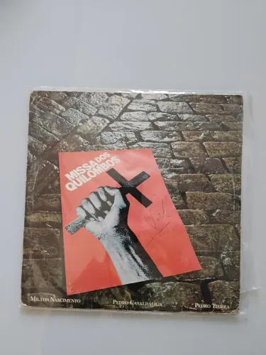 Disco vinil LP Milton Nascimento Missa dos quilombos