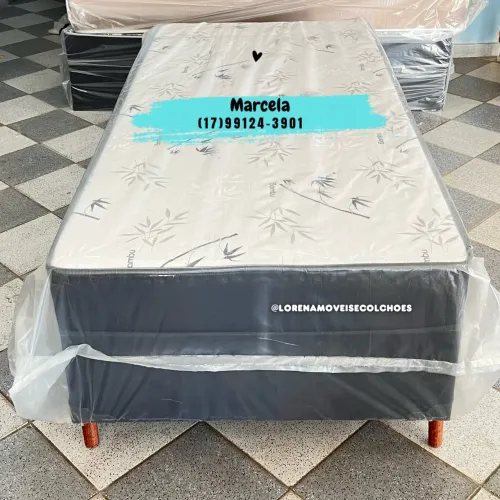 Cama Box Solteiro Completa
