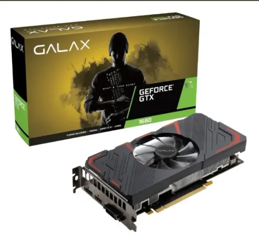 Placa De Vídeo Galax Geforce Gtx 1660 6gb 1 Click Oc Dual