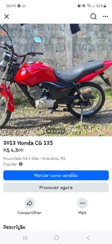 Torrando moto negocialvel