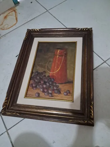 QUADRO PAISAGEM NATUREZA MORTA 1983 .ASSINATURA RIZZO