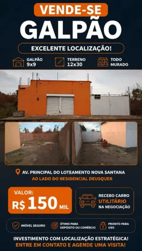 Vende se um galpão