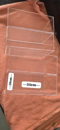 Caixas de acrílicos transparentes + 1 cesta