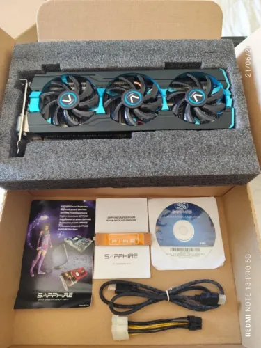 Placa Vídeo Sapphire Vapor-X R9 280X 3Gb 384 Bits