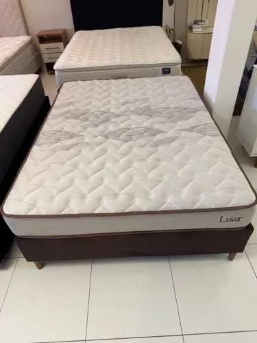 Cama de Casal LUAR COM COLCHÃO NOVO - Entrego!