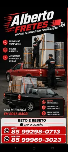 Frete Fortaleza mudanças qualquer bairro