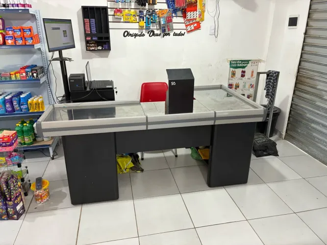 Balcão caixa de Mercado