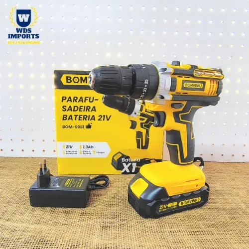 Parafusadeira Profissional Bateria 21V - Bomvink