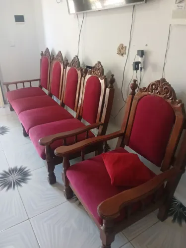 Sofa colonial madeira de lei