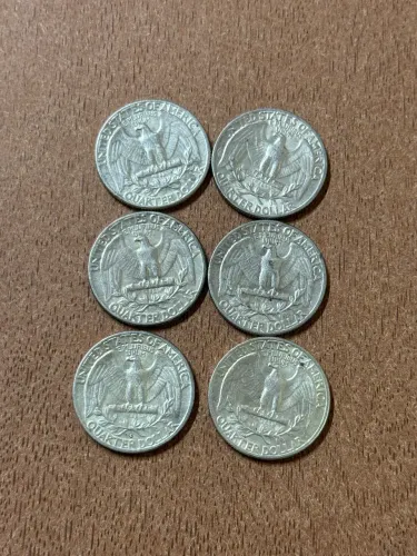 Moedas quarter de dollar