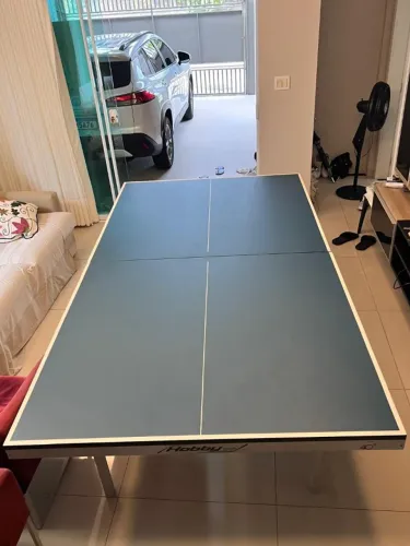 MESA OFICIAL DE TENIS DE MESA 30MM, COM RODAS - MARCA HOBBY