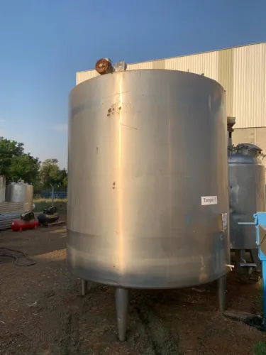 Tanque Misturador Encamisado em Aço Inox 10m3 Meia Cana com Isolamento Térmico