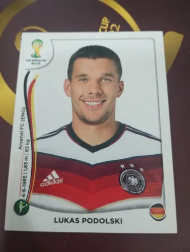 Figurinhas Lukas Podolski e Philippe Lahm Copa 2014