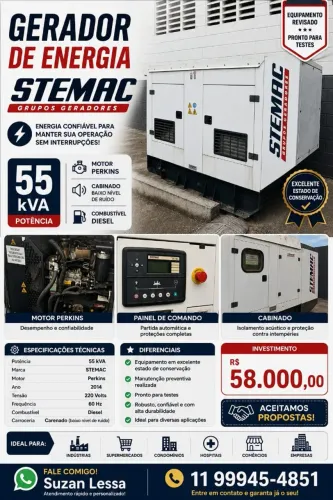 GERADOR DE ENERGIA STEMAC