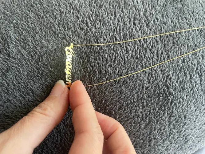 colar em ouro 18k