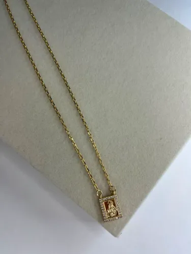 Escapulário Folheado a Ouro 18k