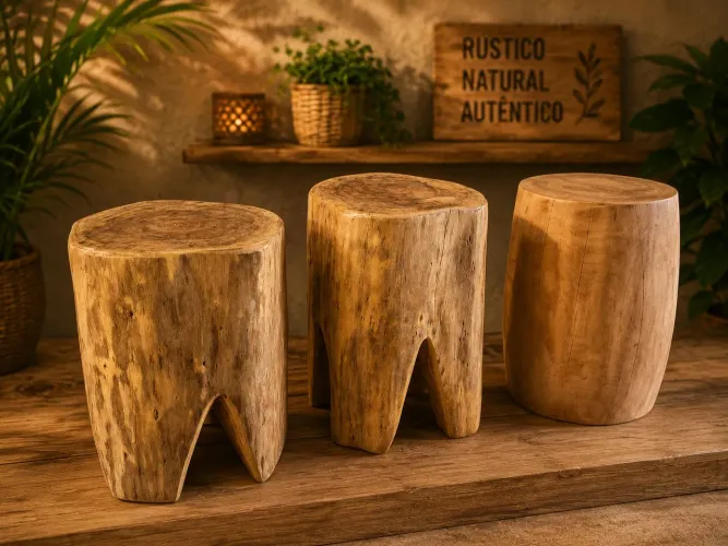 Banco de tronco 