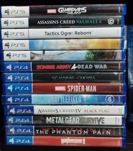 MÍDIAS FÍSICAS DE PLAYSTATION 4 E 5 NOVOS E USADOS