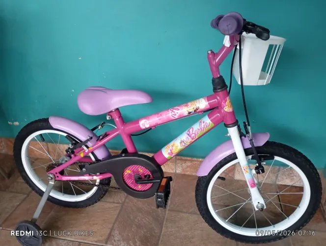 Bicicleta Barbie aro 16 