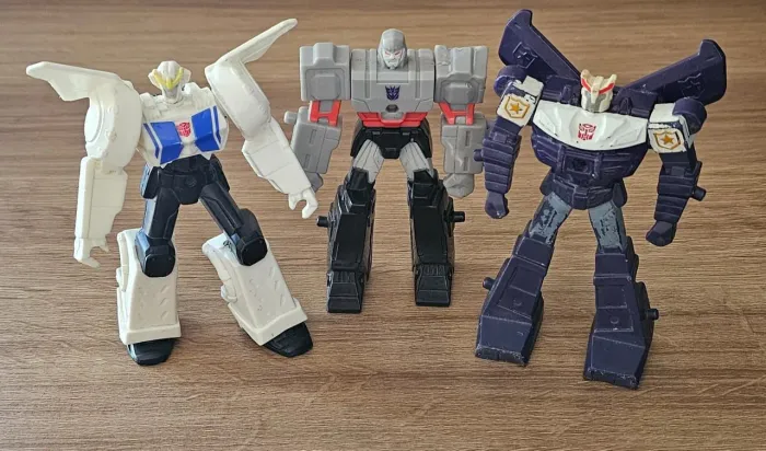 Brinquedos Bonecos da coleção Transformers do Mc Donald's Lote com três