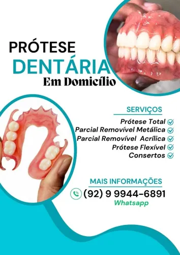 Prótese Dentária e Dentadura, Dentista em Domicílio