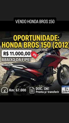 Vendo moto- Bros ES NXR 150