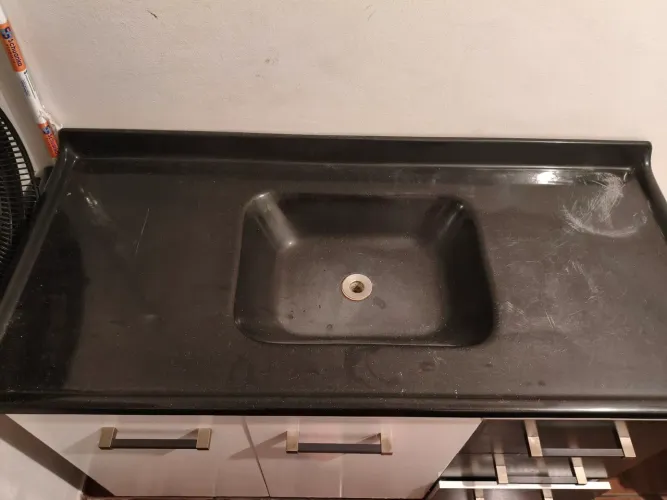 Cuba e armário para cozinha 