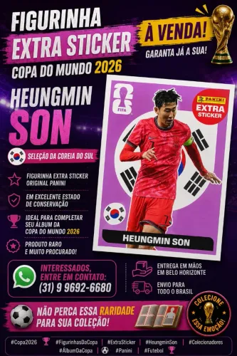 EXTRA STICKER HEUNGMIN SON FIFA PANINI 2026 *NEGOCIO*