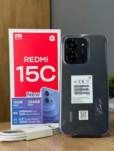 Redmi 15C 4G 4ram 128gb - black novos