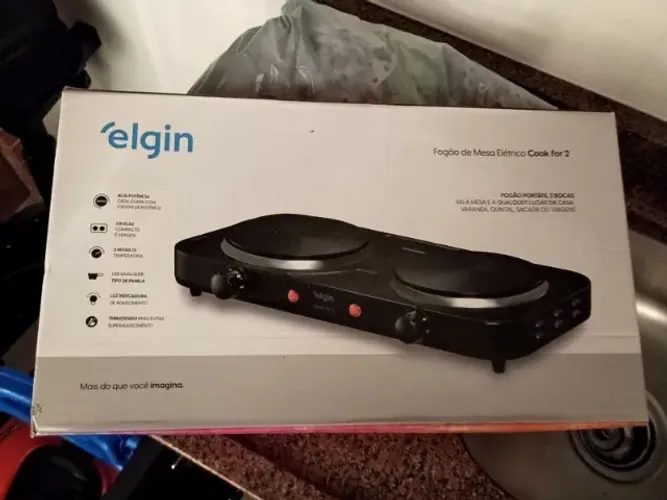 Fogão Elétrico Portátil de mesa ELGIN 220v Cook For 2 2000w