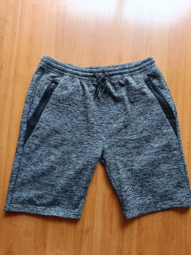 Bermuda Moletom Masculina Plus Size 3X Burnside Mescla Chumbo