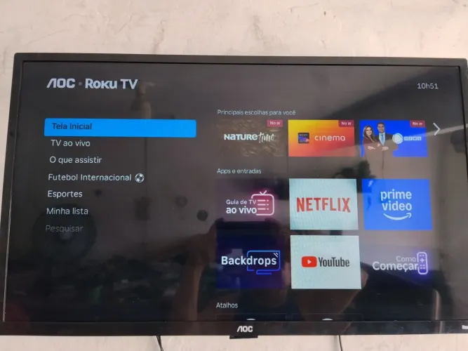 Tv Aoc 32 smartv funcionando perfeitamente.