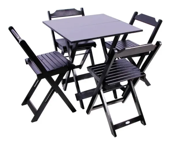 Jogo de mesa com 4 cadeiras