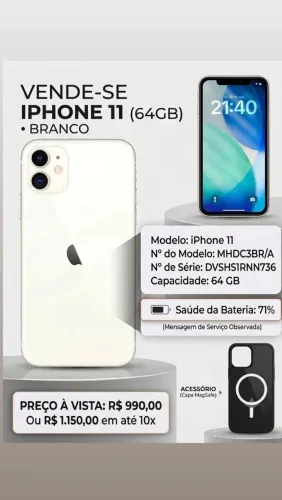 iPhone 11 64 GB branco
