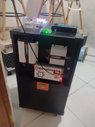 Caixa Bob 2 Módolo ,mesa Taramps, aqualizado, Tuite, corneta,boca de som de 12