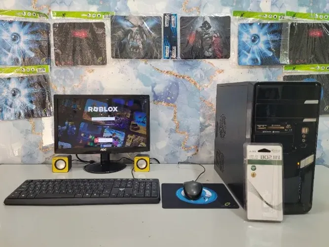 PC COMPUTADOR COMPLETO, FONTE GAMER DE 600W, 4GB DE RAM DDR3, CPU 3.00GHz, WI-FI, ENTREGO